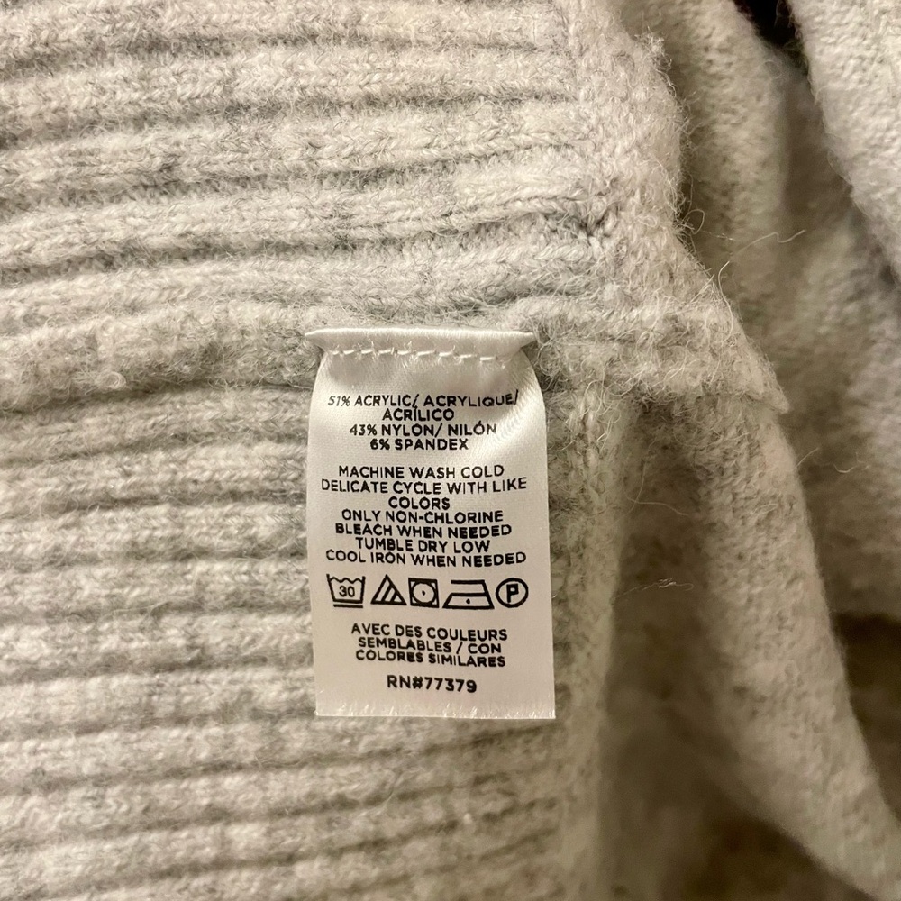 Ann Taylor Factory Light Gray Women's Cardigan - Picture 3 of 4